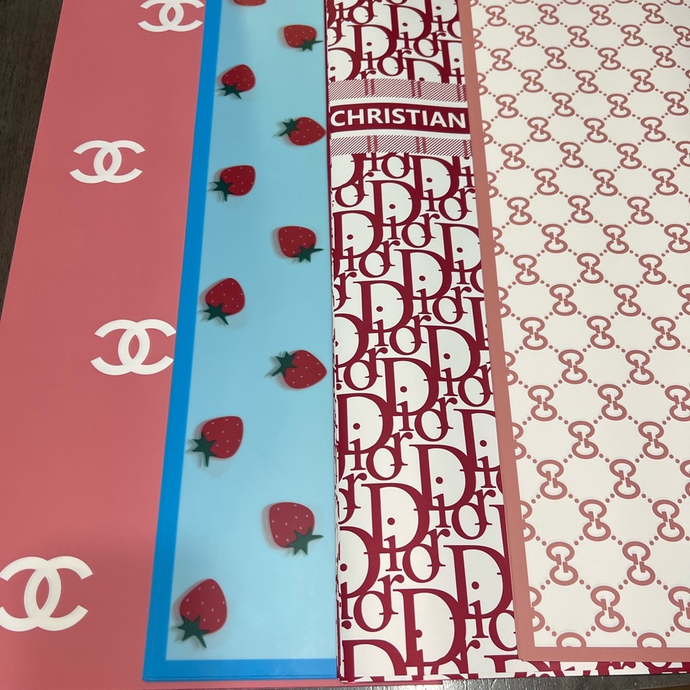 Korean Wrapping paper Luxury Brands Waterproof 20 Sheets - Same Day Shipping